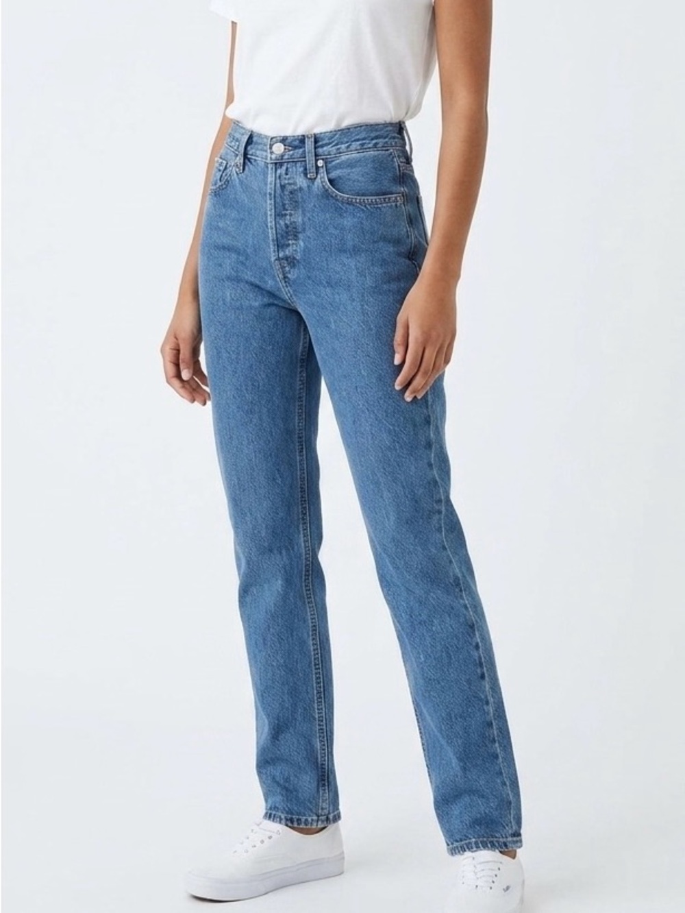 Everlane The '90s Cheeky Straight Leg Jean Blue Size 24 Minimalist Casual